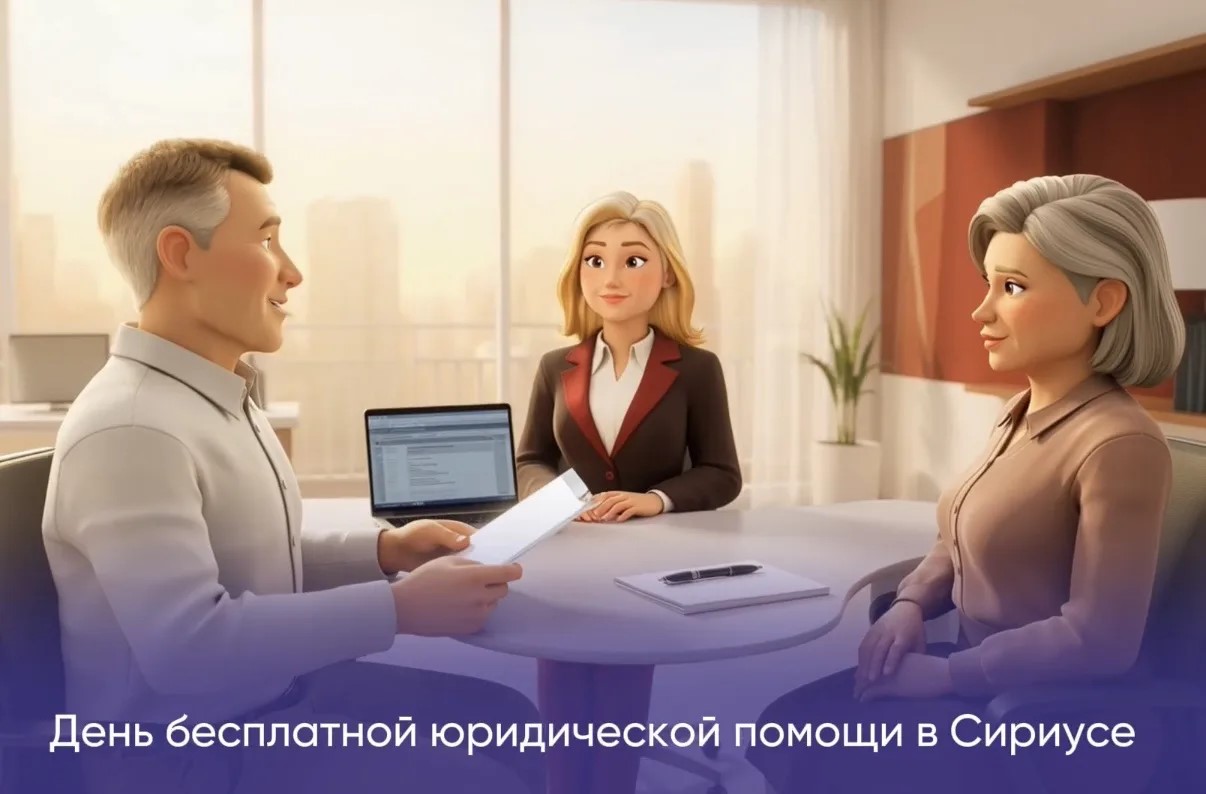 26 июня - День бесплатной юридической помощи в Сириусе!